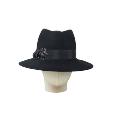 Felt Fedora Hat Frederica Black