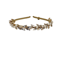  Bridal Headband Bay Leaf Gold