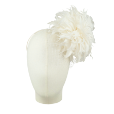 Bridal Headband Chrysanthemum Snow White